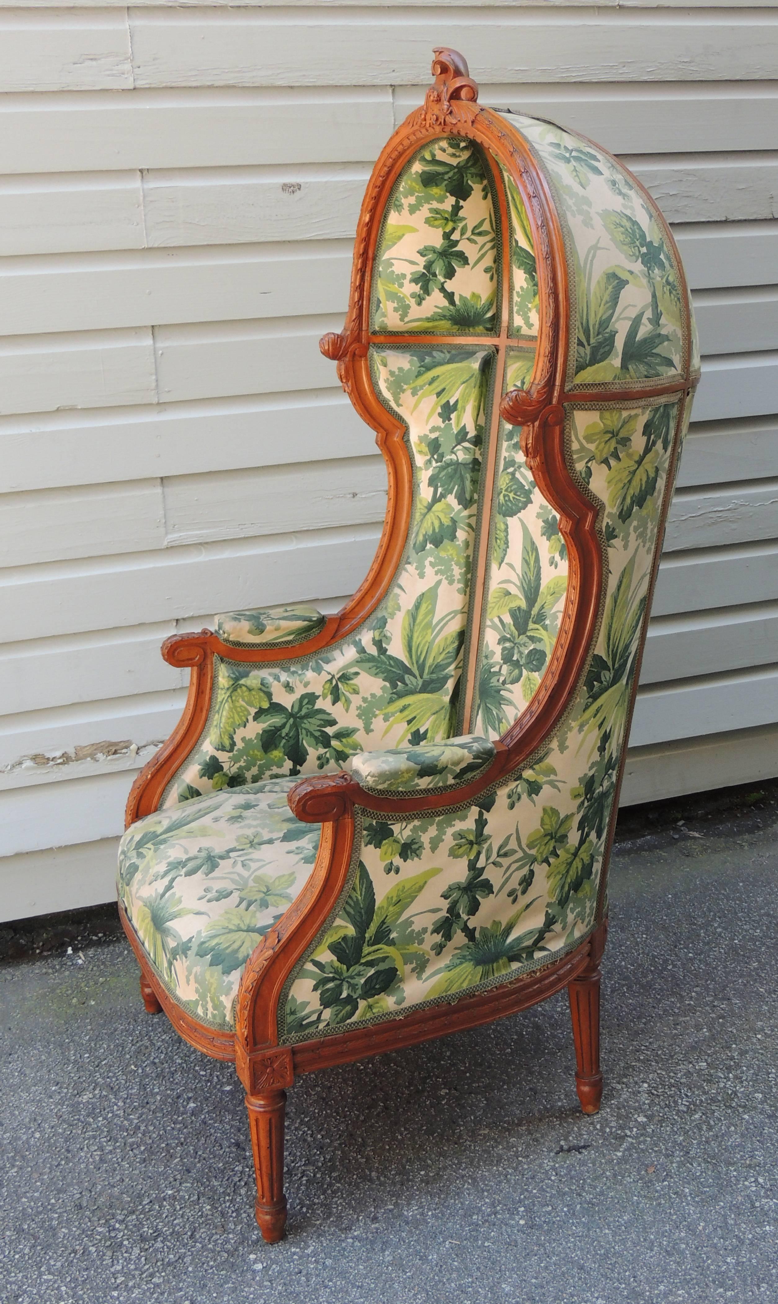 Louis XV Pair of 1860s French Porter Chairs