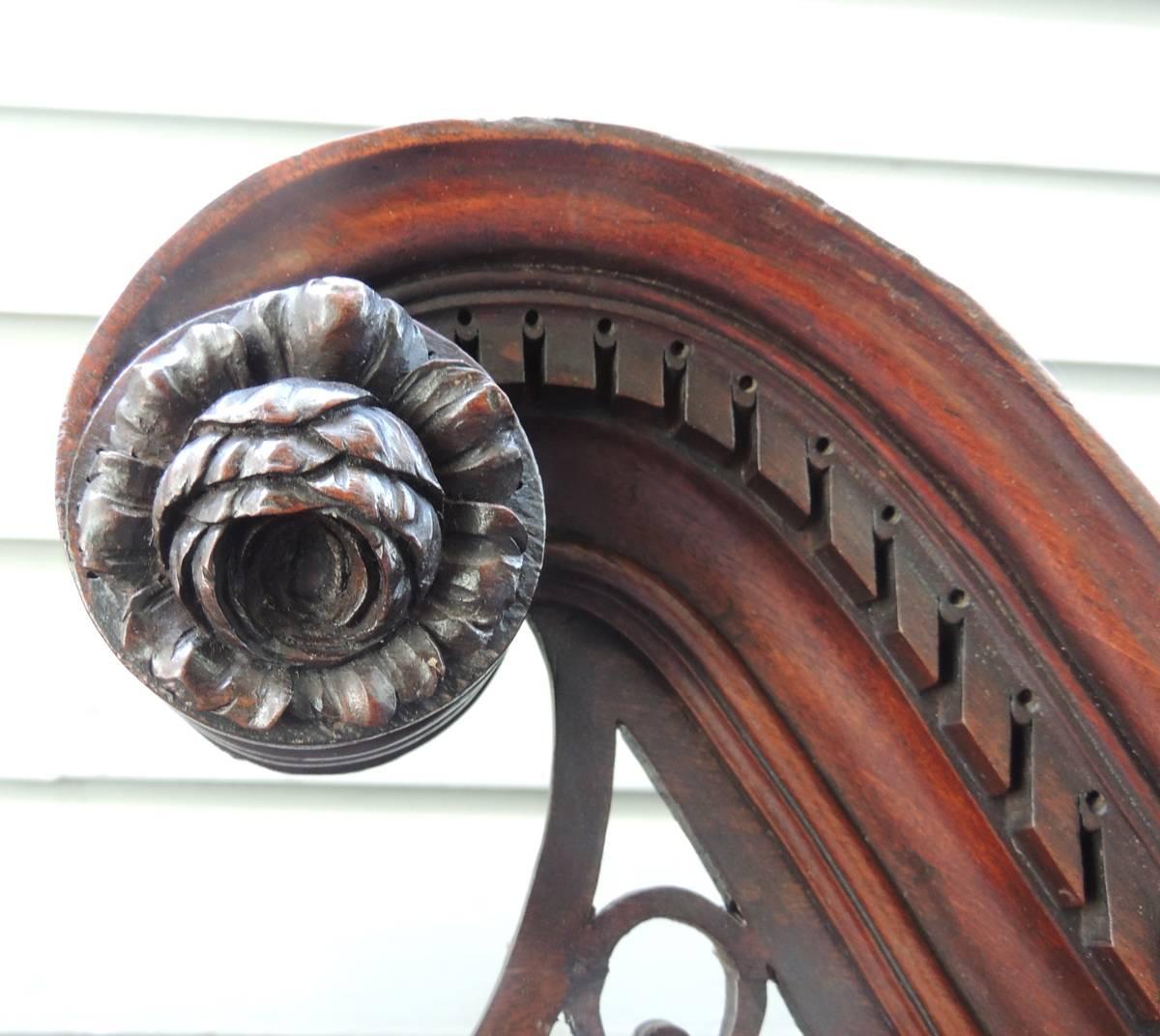 Mid 18th C English Mahogany Chippendale Secretary 2