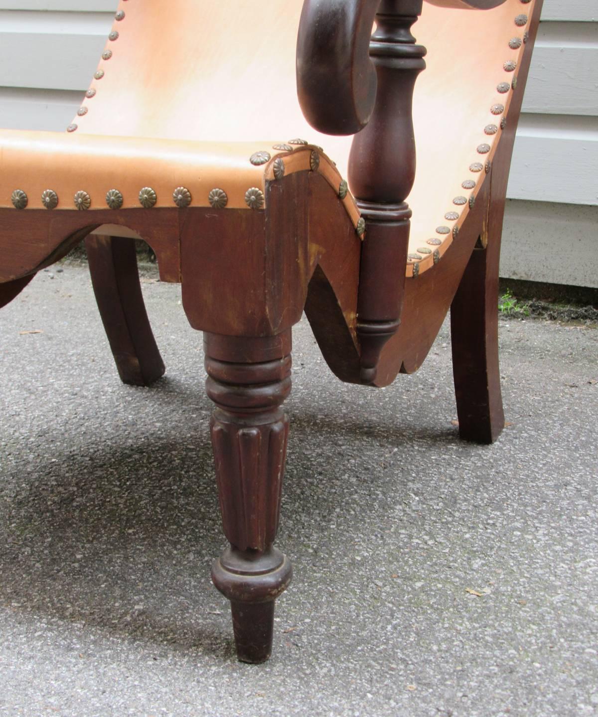 19th Century Jamaican Campeche / Planter Chair For Sale 1