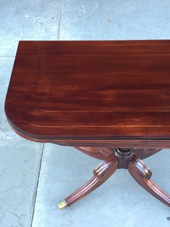 19th Century Regency Satinwood Barbados Card Table
