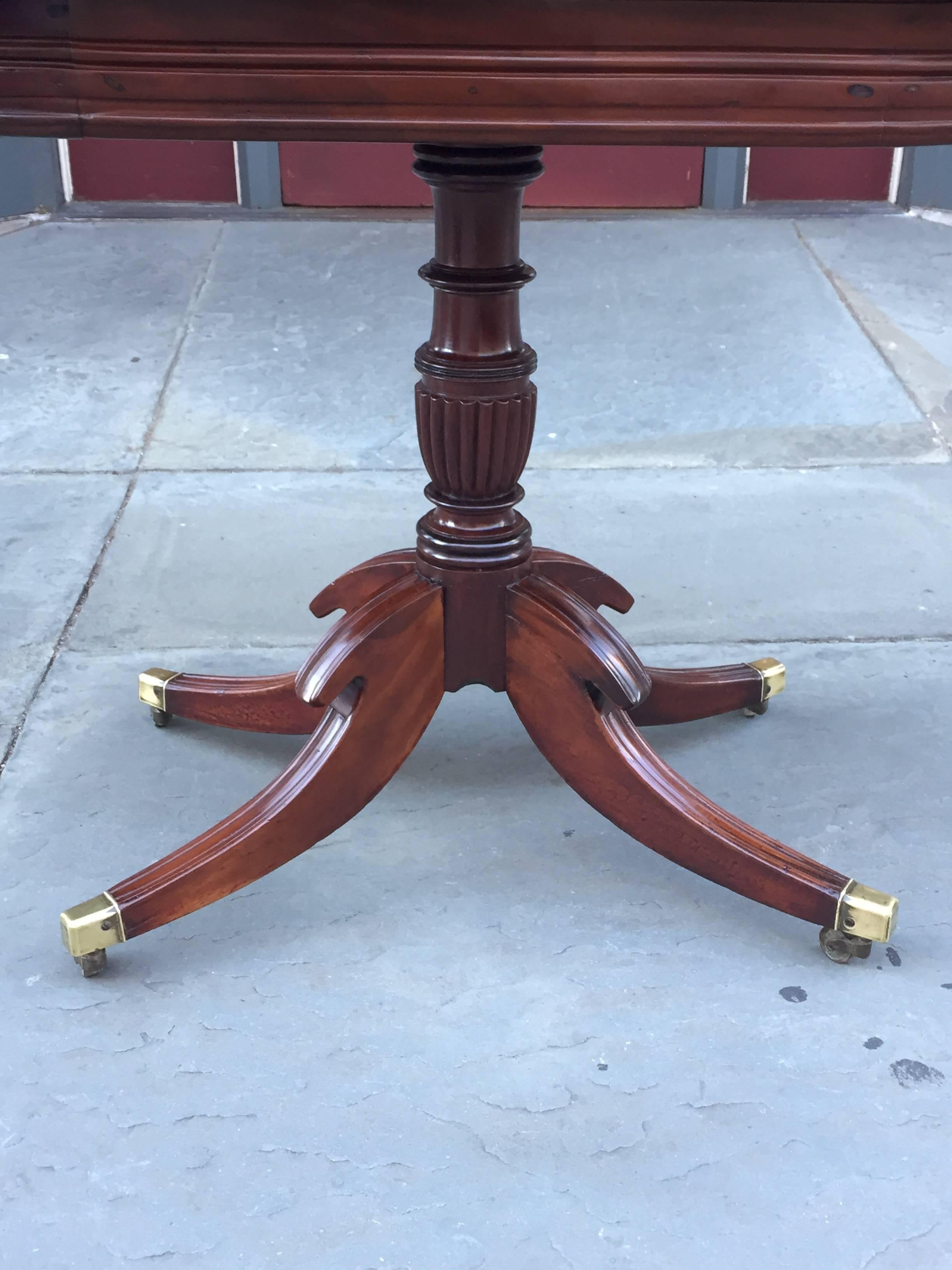 19th Century Regency Satinwood Barbados Card Table In Good Condition For Sale In Charleston, SC