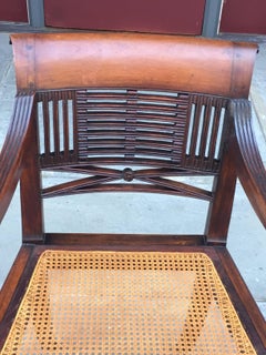 Regency Padouk East Indies Armchair, 19th Century