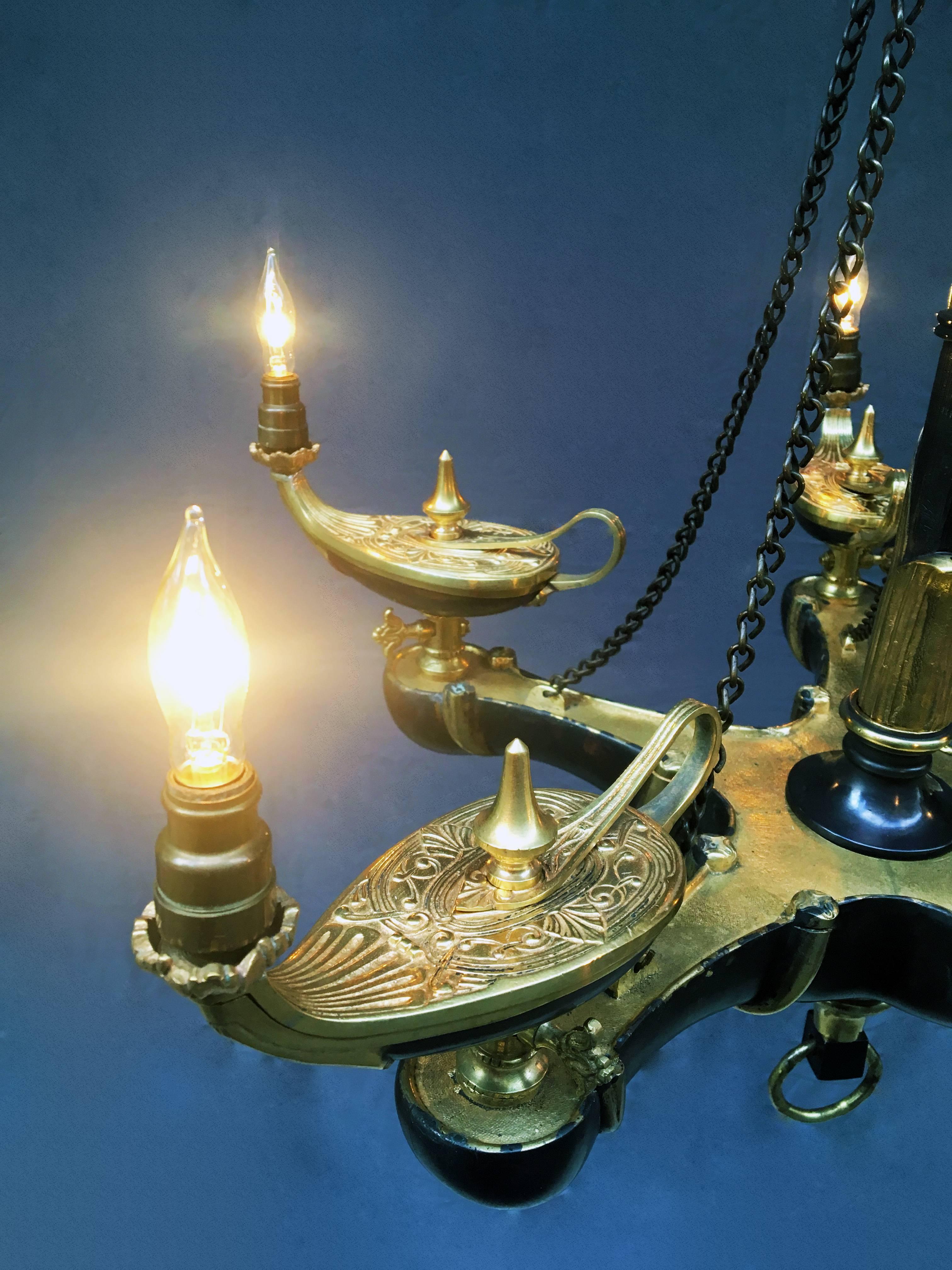Régence Mid-19th Century French Bronze Chandelier For Sale