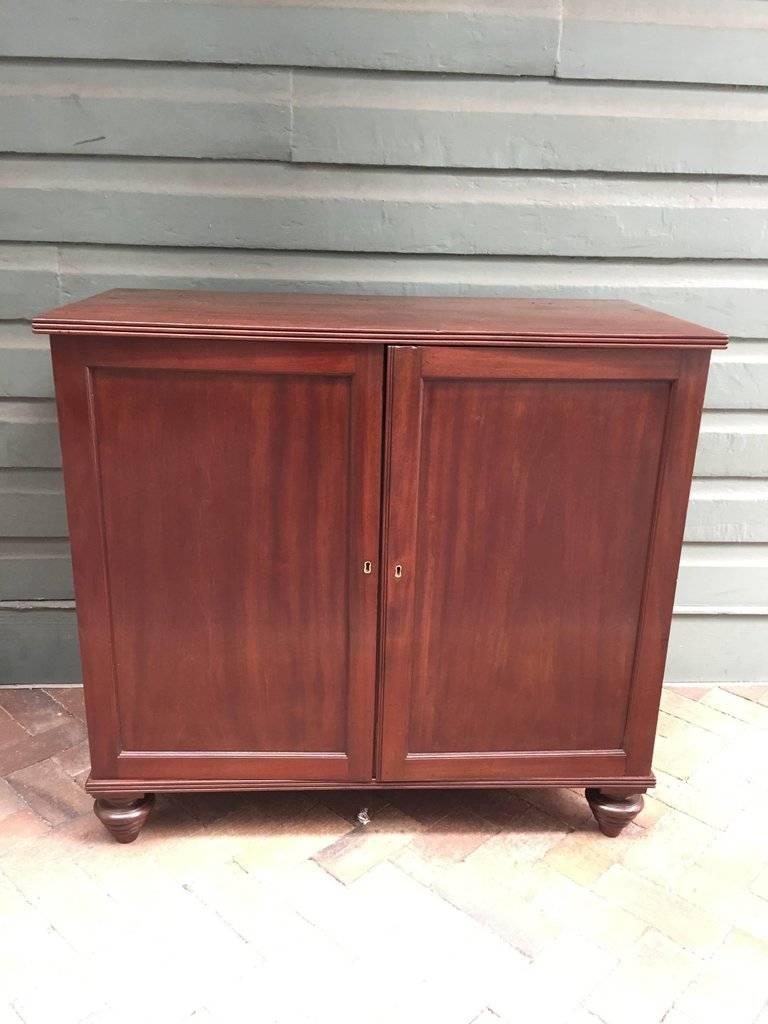 19th Century Barbados Regency Mahogany Bookcase or China at 1stDibs