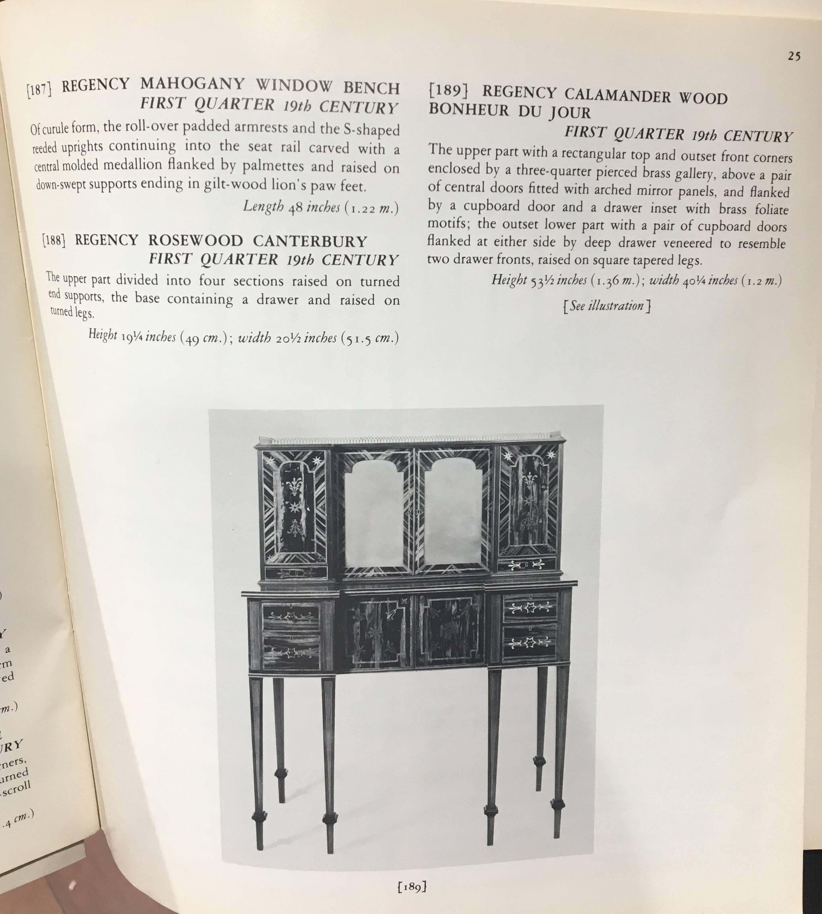 19th Century English Regency Coromandel Calamander Canterbury Desk 3