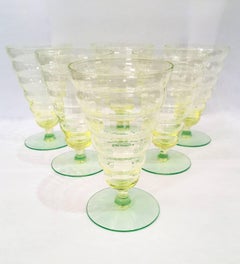 20th Century Set of Six Vintage Cocktail or Parfait Glasses