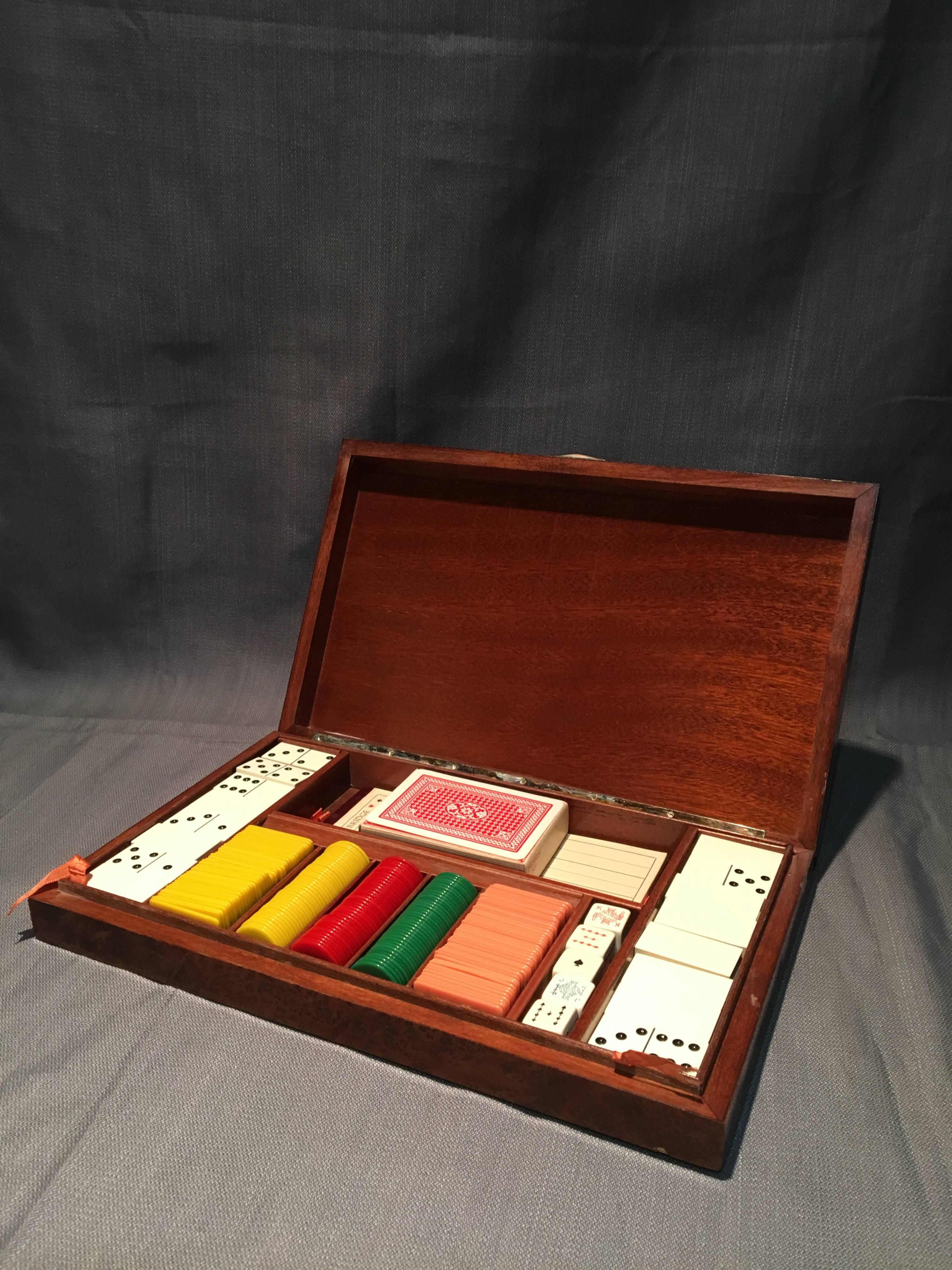 Early 20th Century 800 Silver Gentleman's Game Set   2