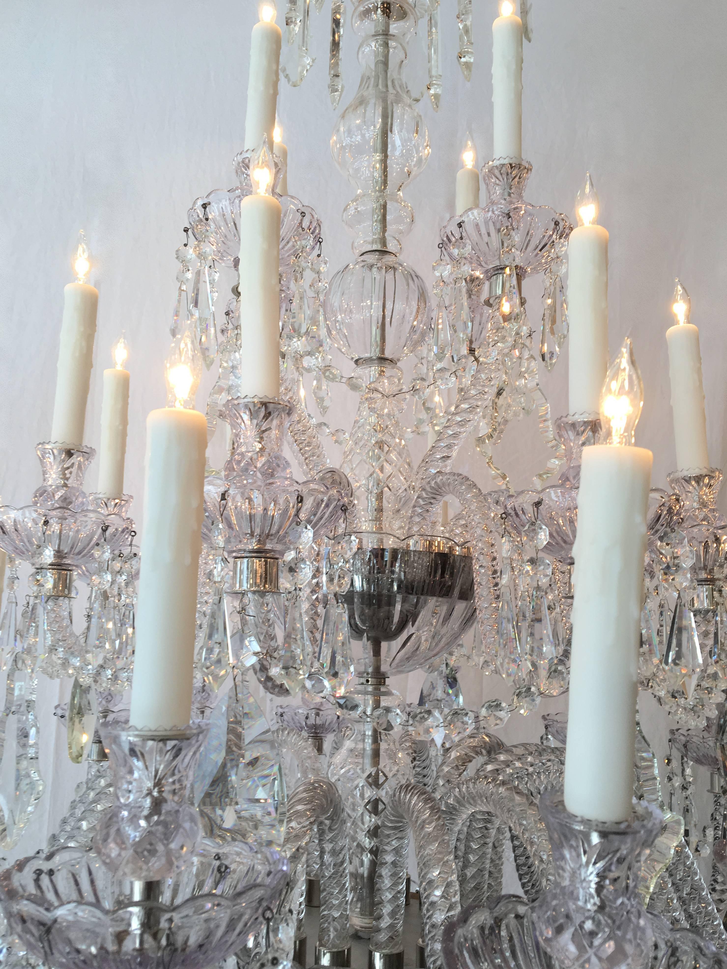 20th Century Baccarat Quality Crystal Chandelier 2