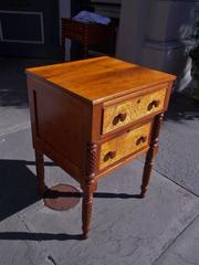 American Cherry and Birdseye Maple Stand, Circa 1815