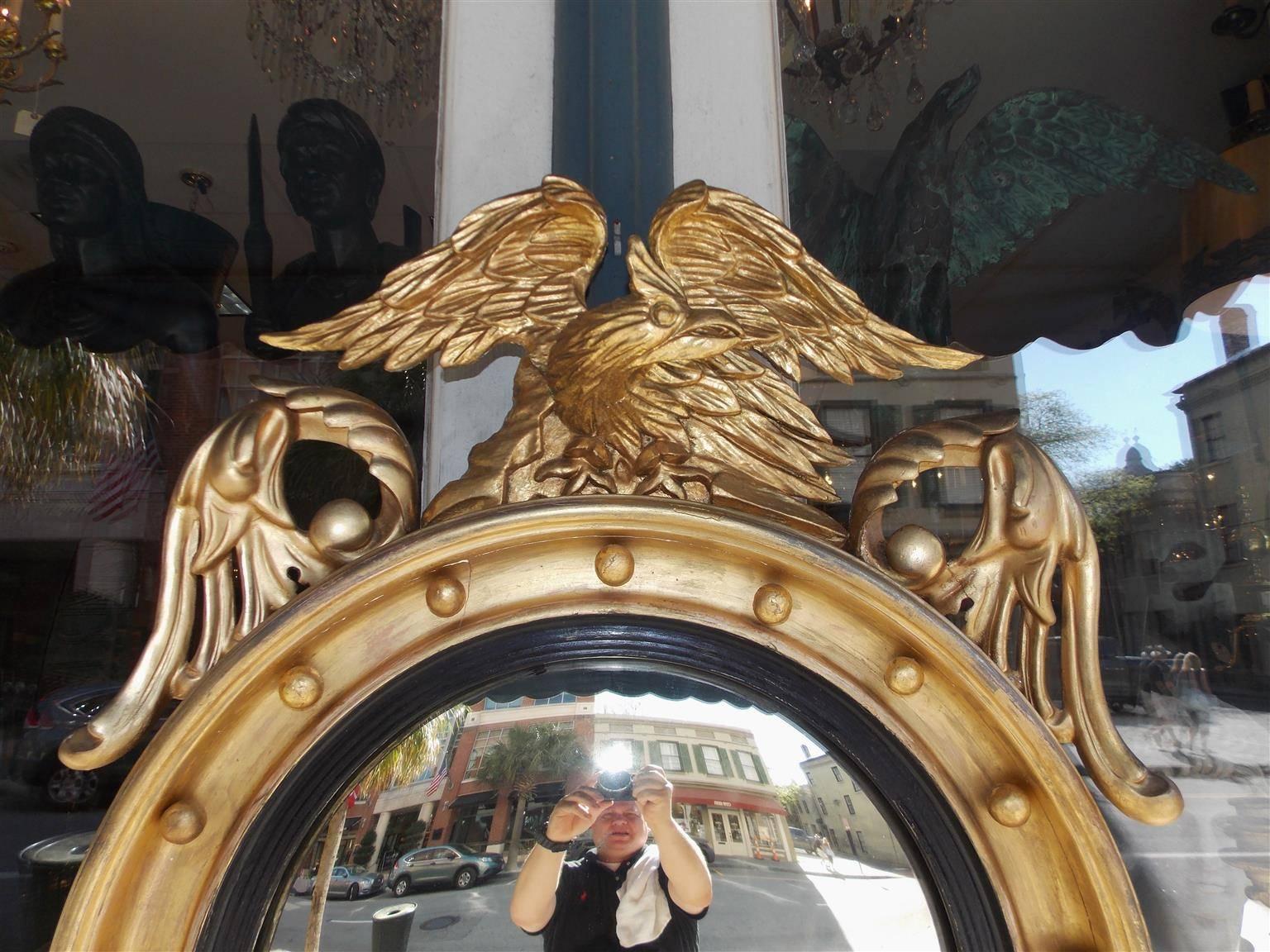 federal eagle convex mirror