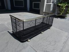 American Brass & Decorative Intertwined Wire Work Fire Fender, Circa 1810