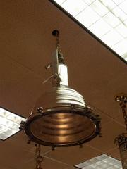 Pair of German Nautical Aluminum Hanging Ship Light, Wiska, 20th Century