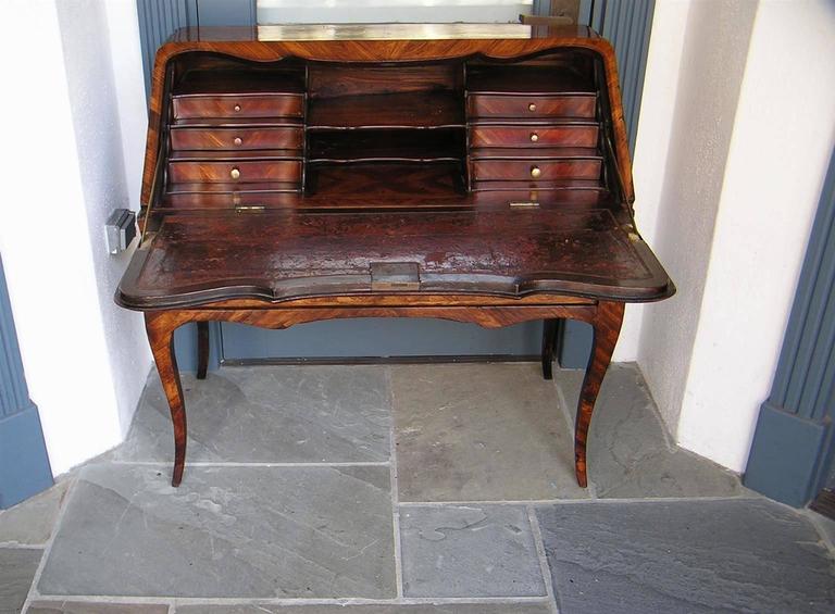 French Marquetry Slant Top Ladies Writing Desk Circa 1780 For