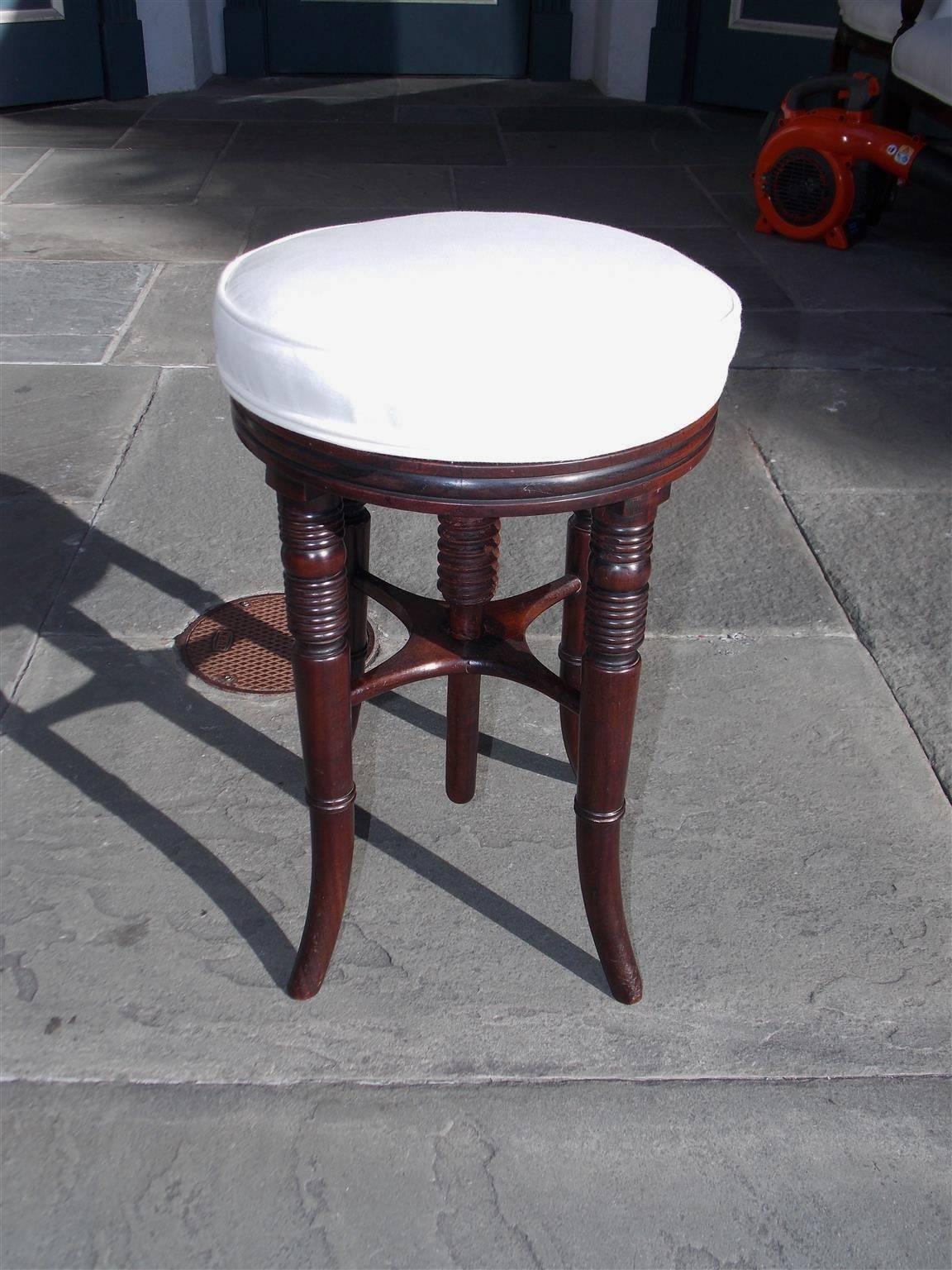 upholstered piano bench