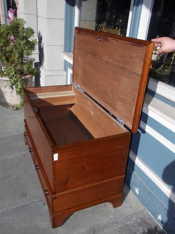 American Chippendale Walnut Exposed Dovetail Blanket Chest, Circa 1770 at 1stDibs