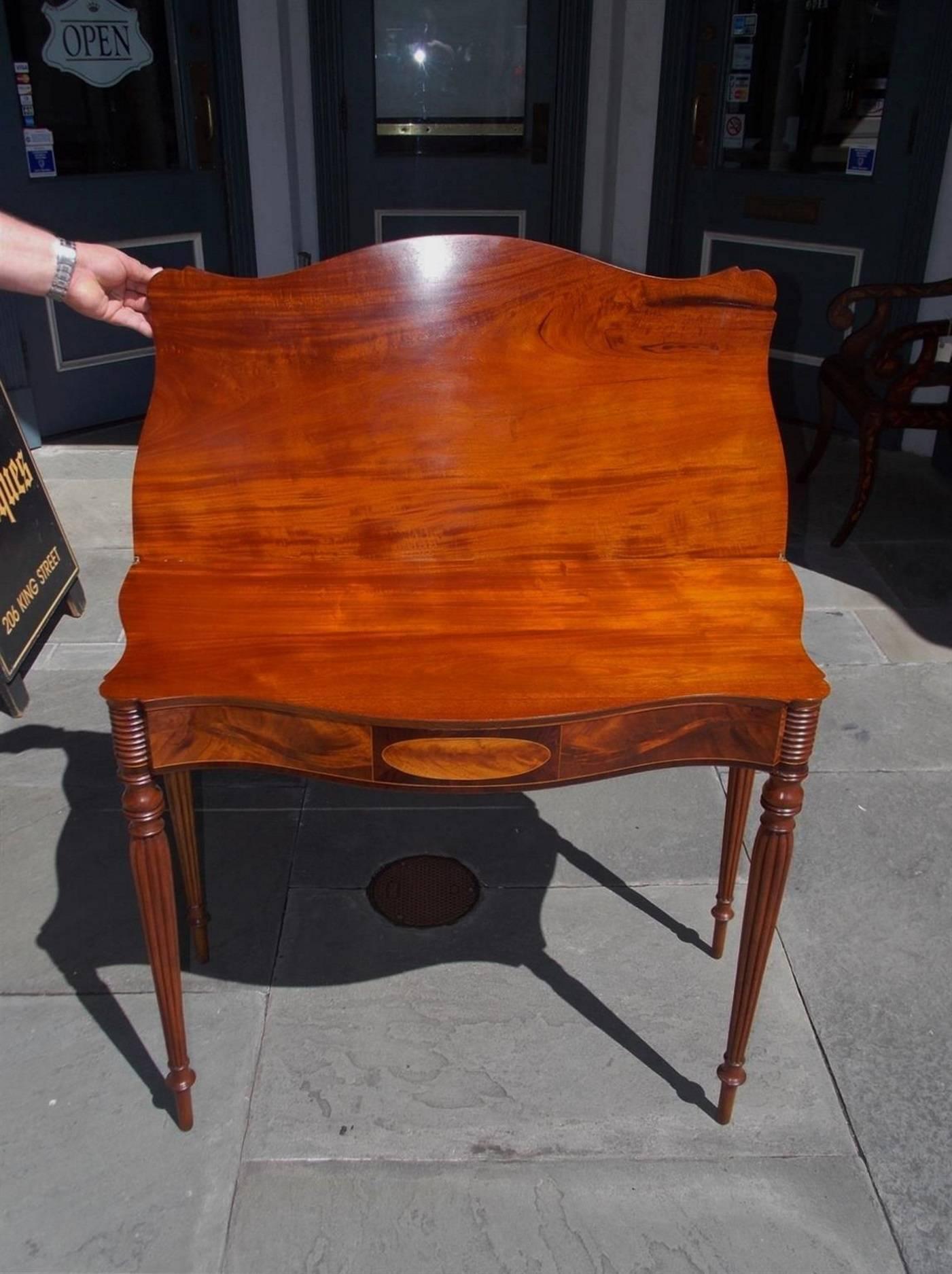 mahogany card table