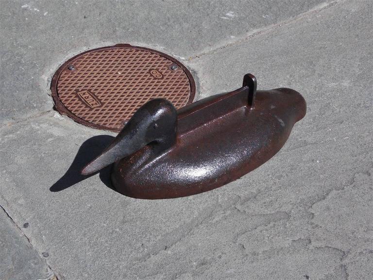 American Cast Iron Duck Boot Scraper, Circa 1900 at 1stDibs