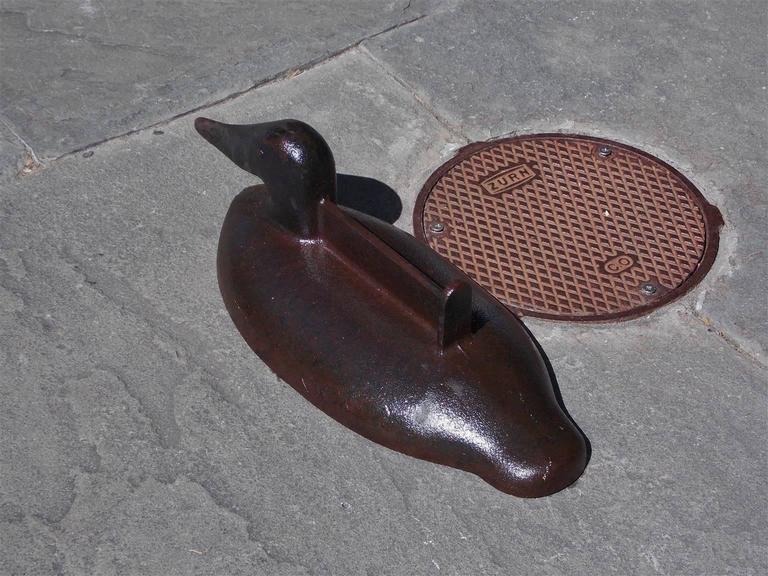 American Cast Iron Duck Boot Scraper, Circa 1900 at 1stDibs