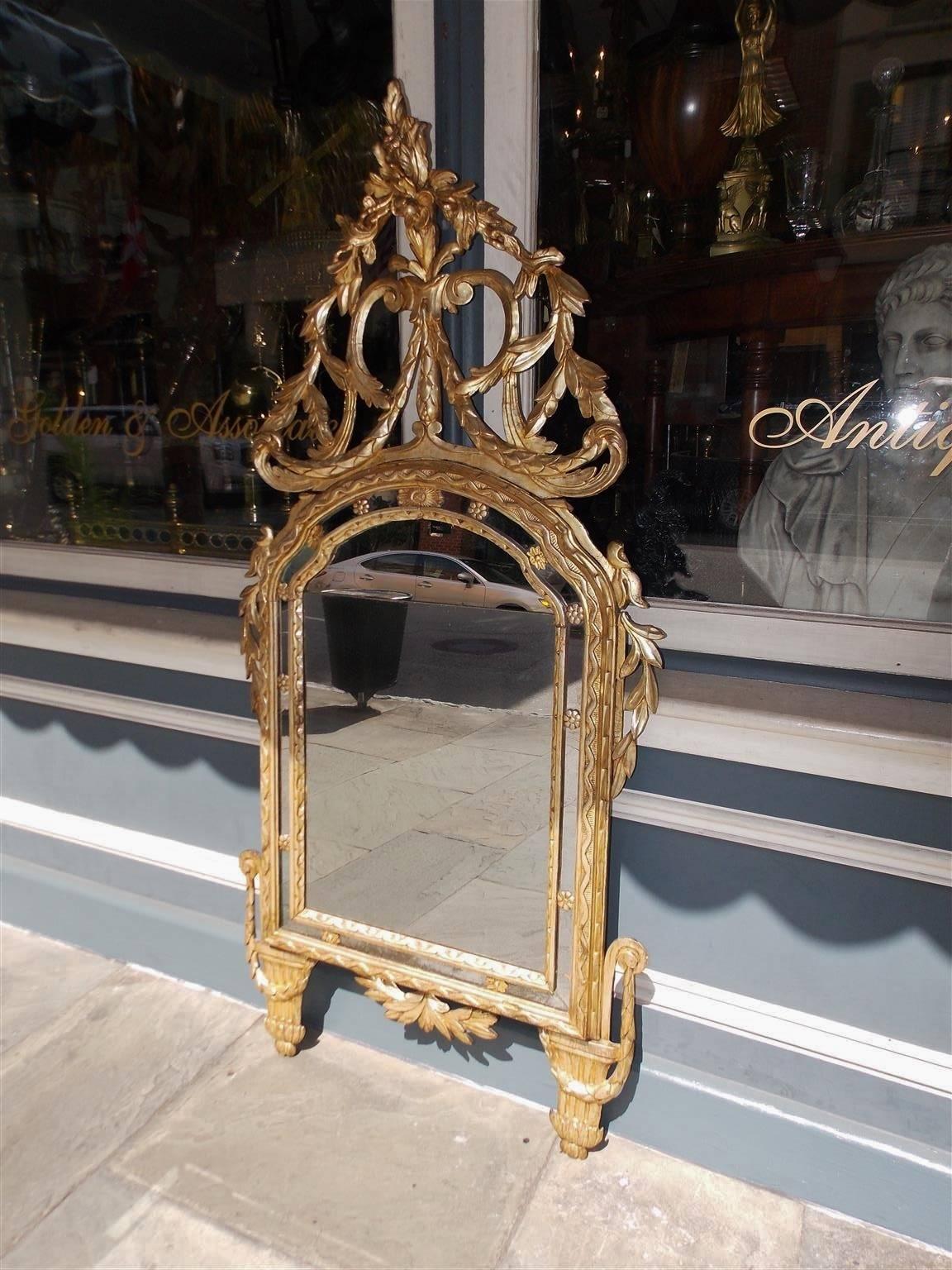 charleston gold wall mirror