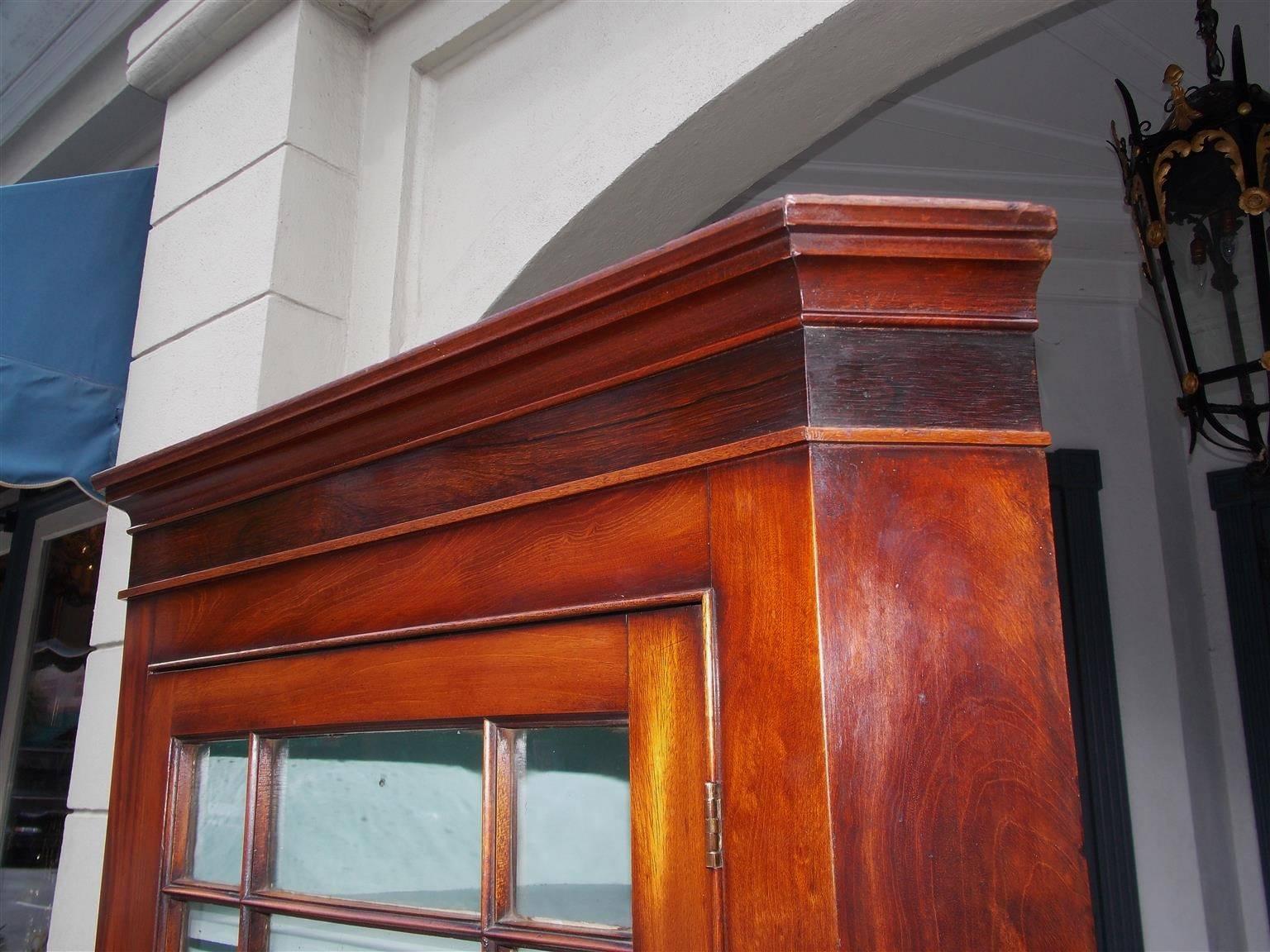 corner mahogany cabinet