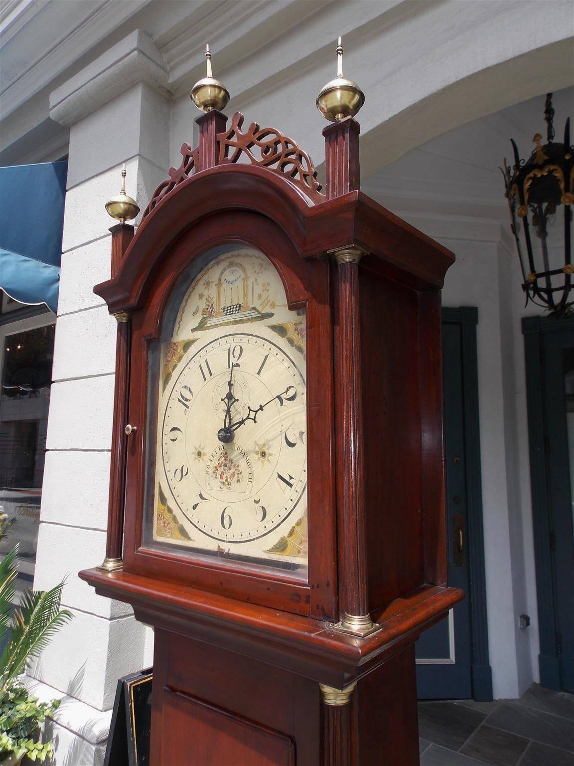 silas hoadley tall case clock