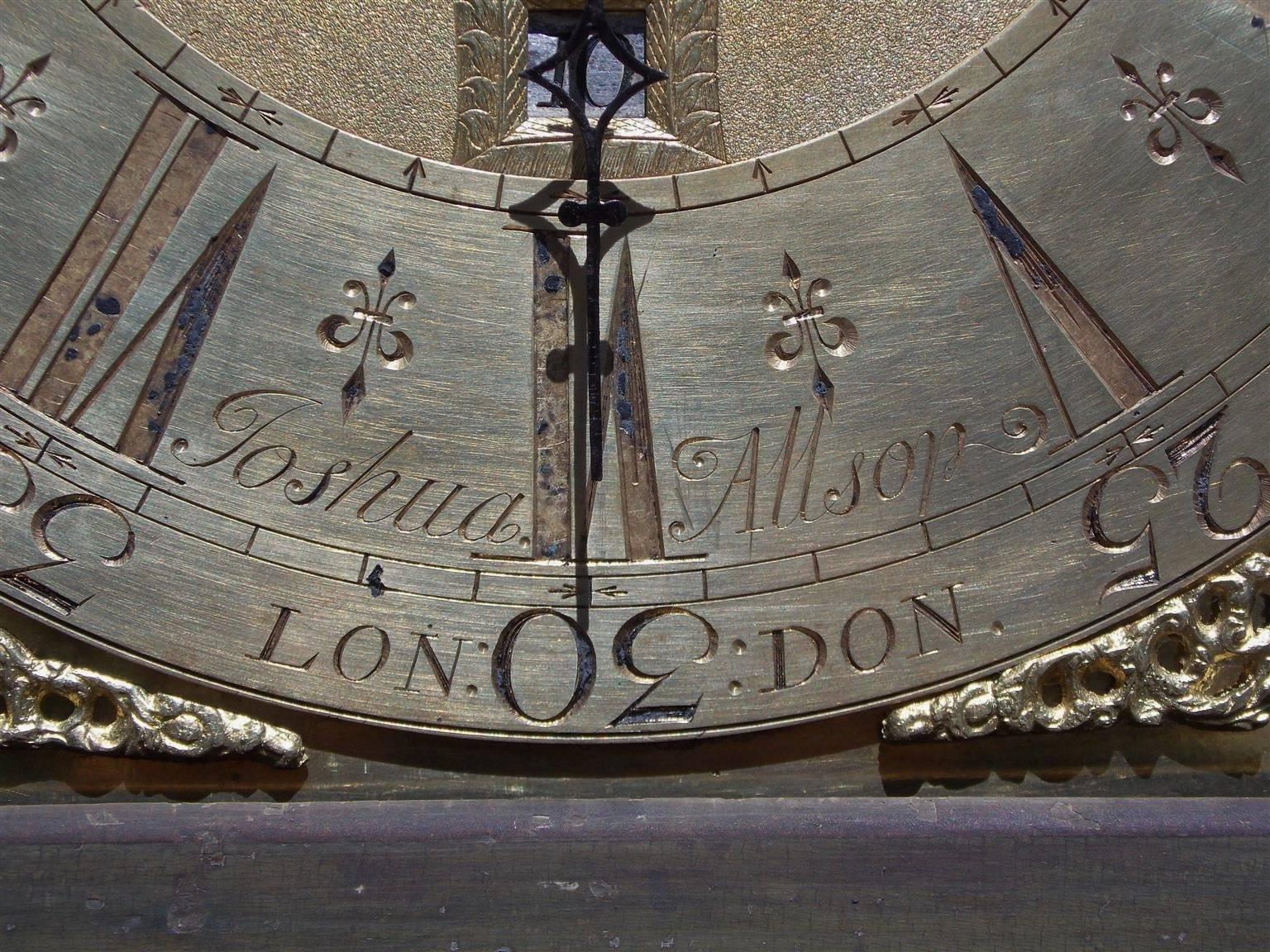 William III English Chinoiserie Figural & Landscape Tall Case Clock, Joshua Allsop, C. 1700