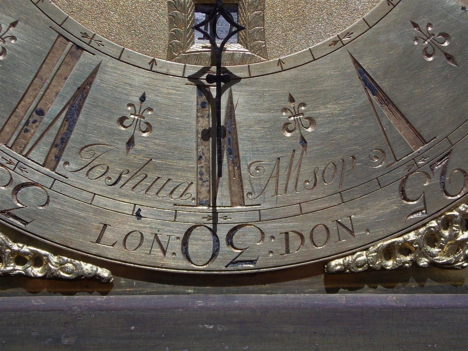 William III English Chinoiserie Figural & Landscape Tall Case Clock, Joshua Allsop, C. 1700