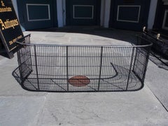 American Wire and Polished Steel Fire Place Fender, Circa 1800