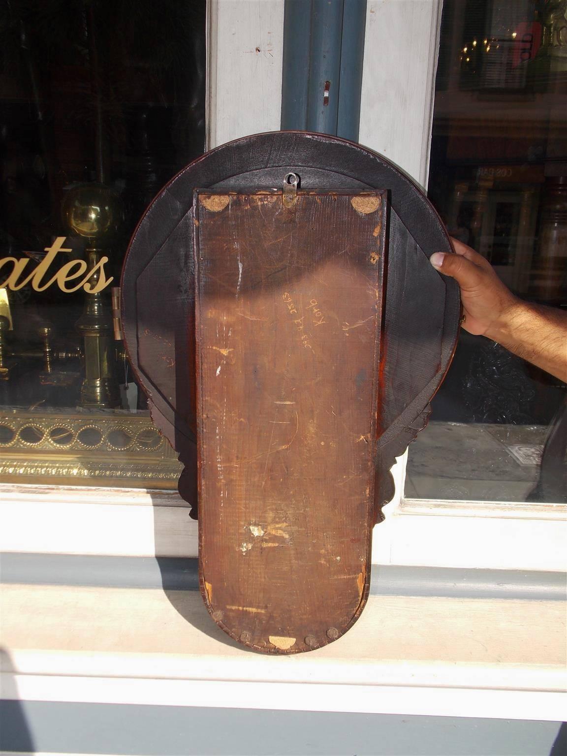 American Faux Painted Rosewood Calendar Clock, Lovell Manf Co, PA, Circa 1830 2