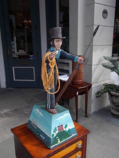 American Carved and Painted Nautical Sculpture Trade Sign for Whaling Store.