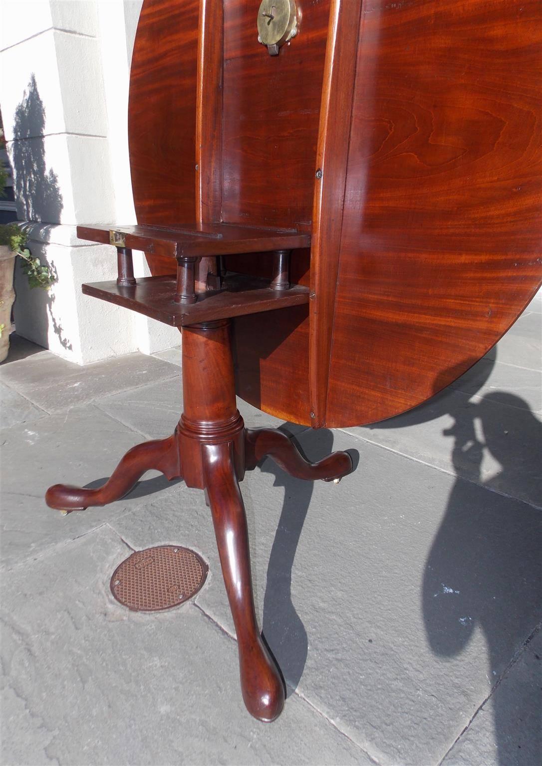 English Chippendale Mahogany Center Table With One Board Top.  Circa 1760 For Sale 2