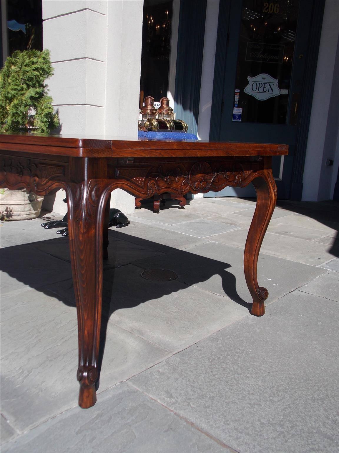 Italian White Oak Refractory Dinining Room Table, Circa 1840 3