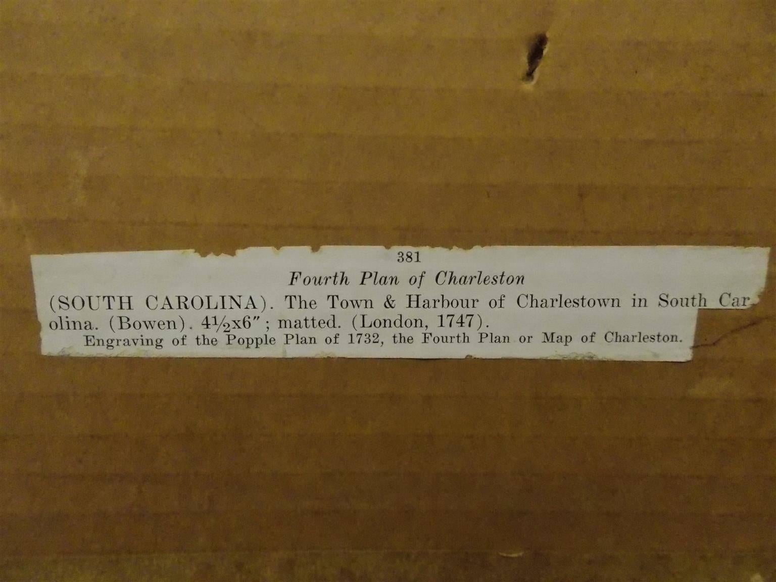 Rare Charleston, South Carolina Engraved Map 