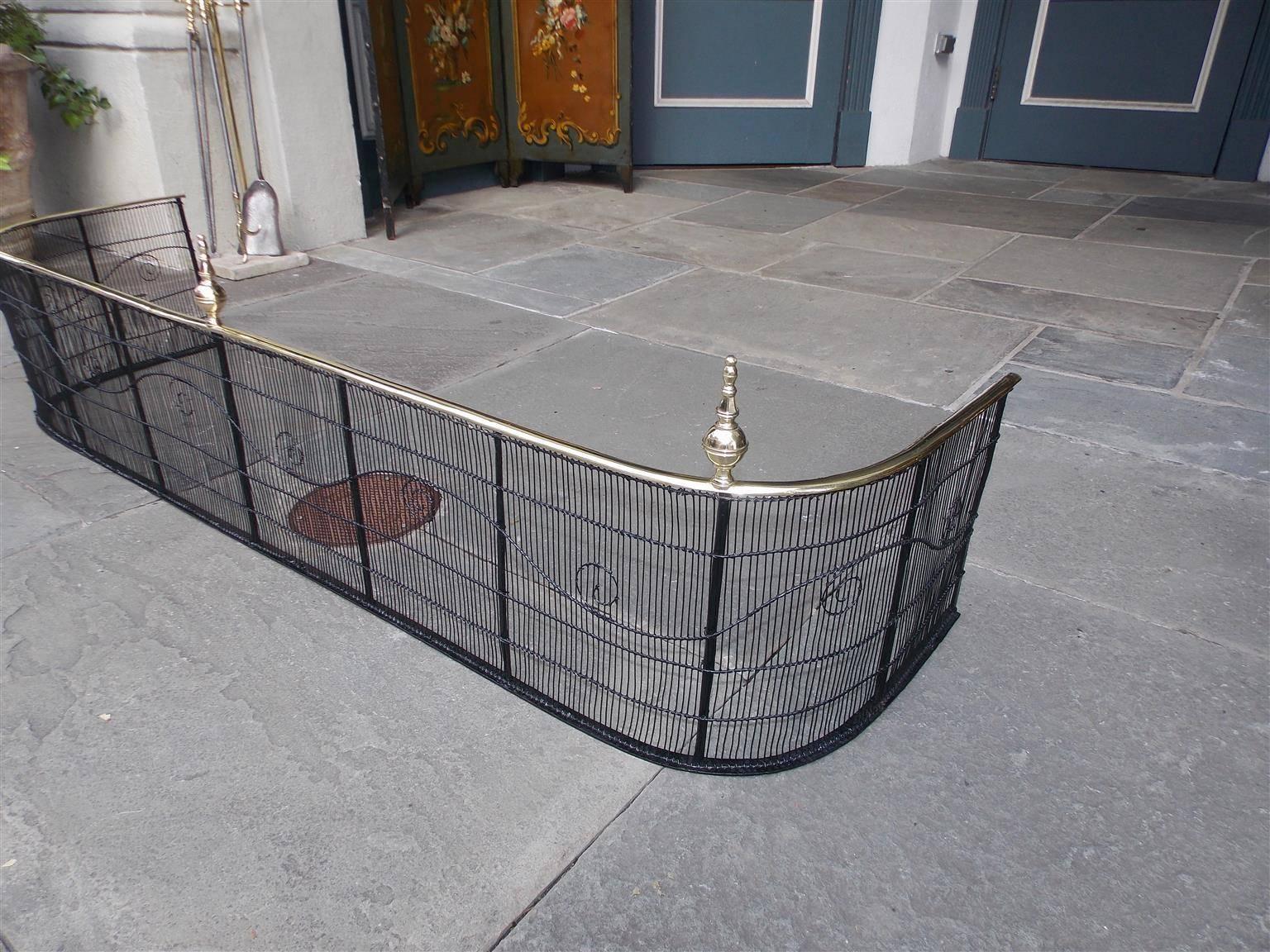 American Brass and Wire Steeple Top Fire Fender, NY, Circa 1780 In Excellent Condition In Hollywood, SC