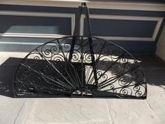 American Wrought Iron Decorative Window Transom or Gate, Circa 1820