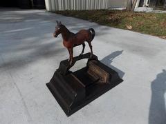 American Cast Iron Painted Horse Boot Scrape, Circa 1870