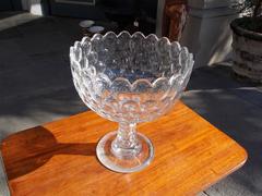 Early American Flint Glass Pattern Bowl, Circa 1830