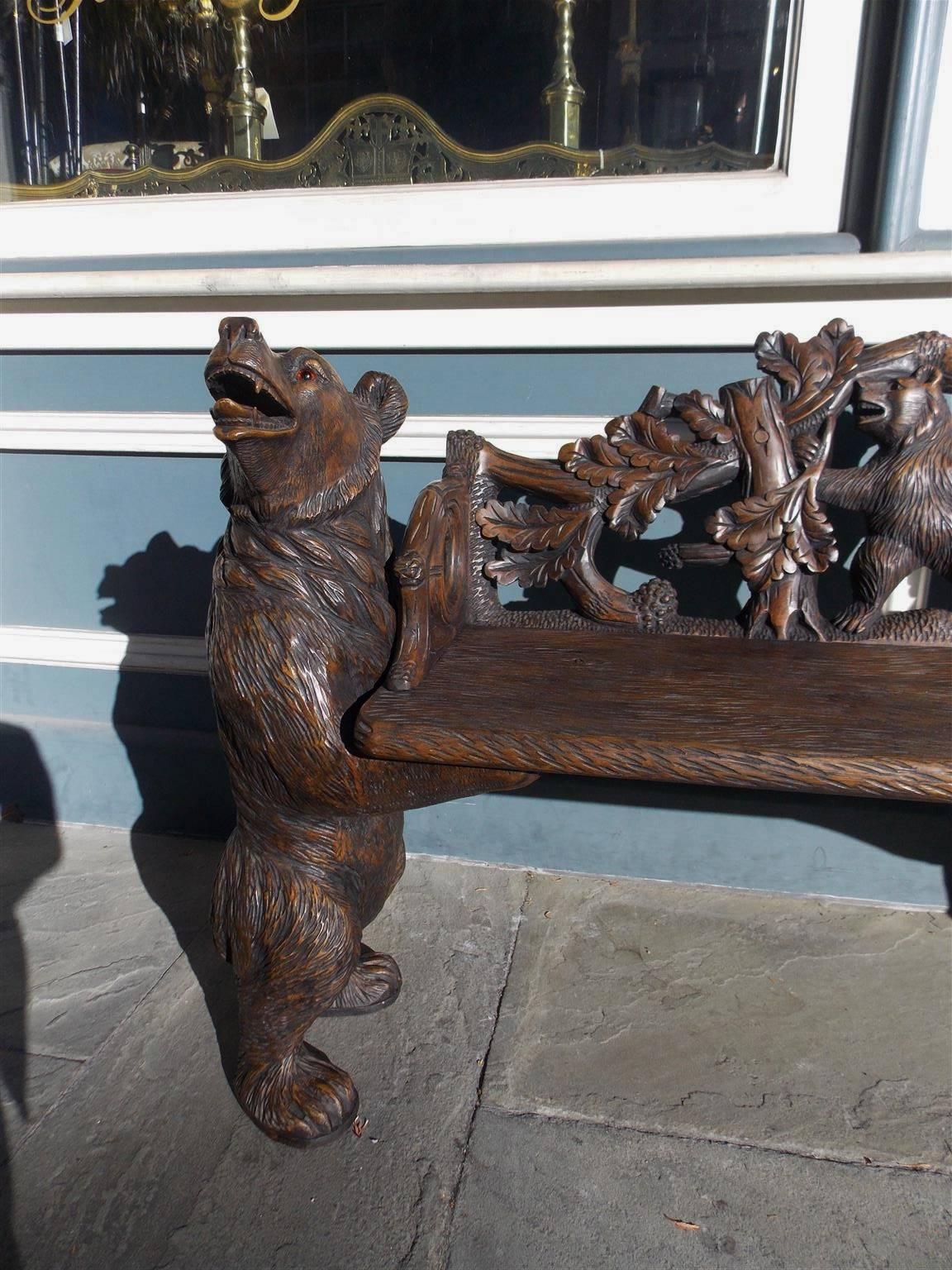 musical bear bench