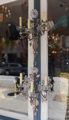 Pair of French Maison Baguès Style Crystal Sconces, Circa 1880