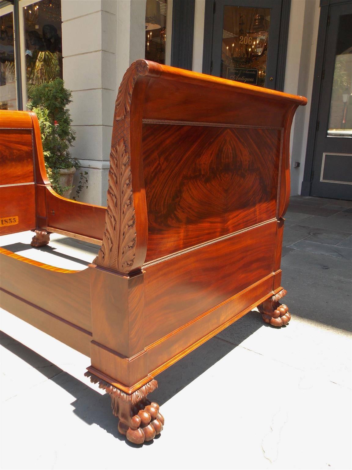 antique twin sleigh bed