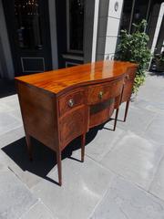 American Mahogany Serpentine Inlaid Sideboard, New York, Circa 1790