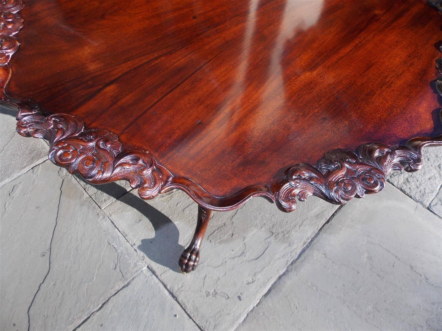 mahogany tilt top table