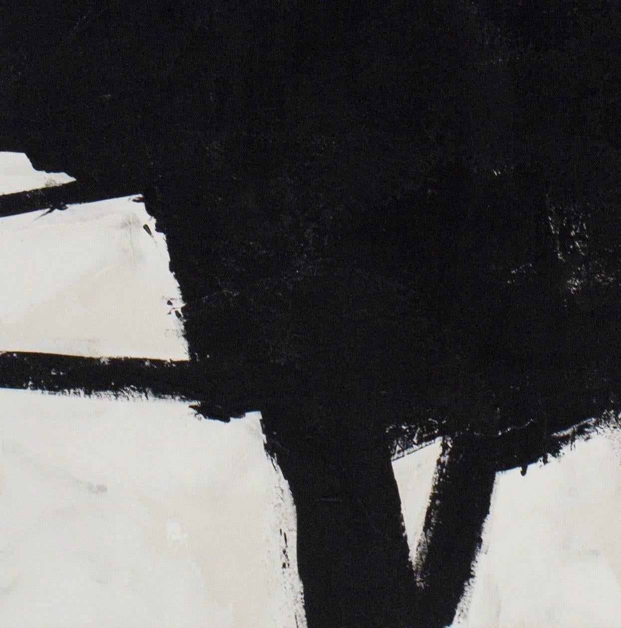 black and white abstract paintings