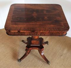 Regency Rosewood Library or Side Table, circa 1820