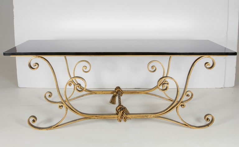 Art Deco Wrought Iron Console