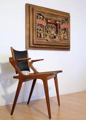 19th Century Chinese Carved Giltwood Panel