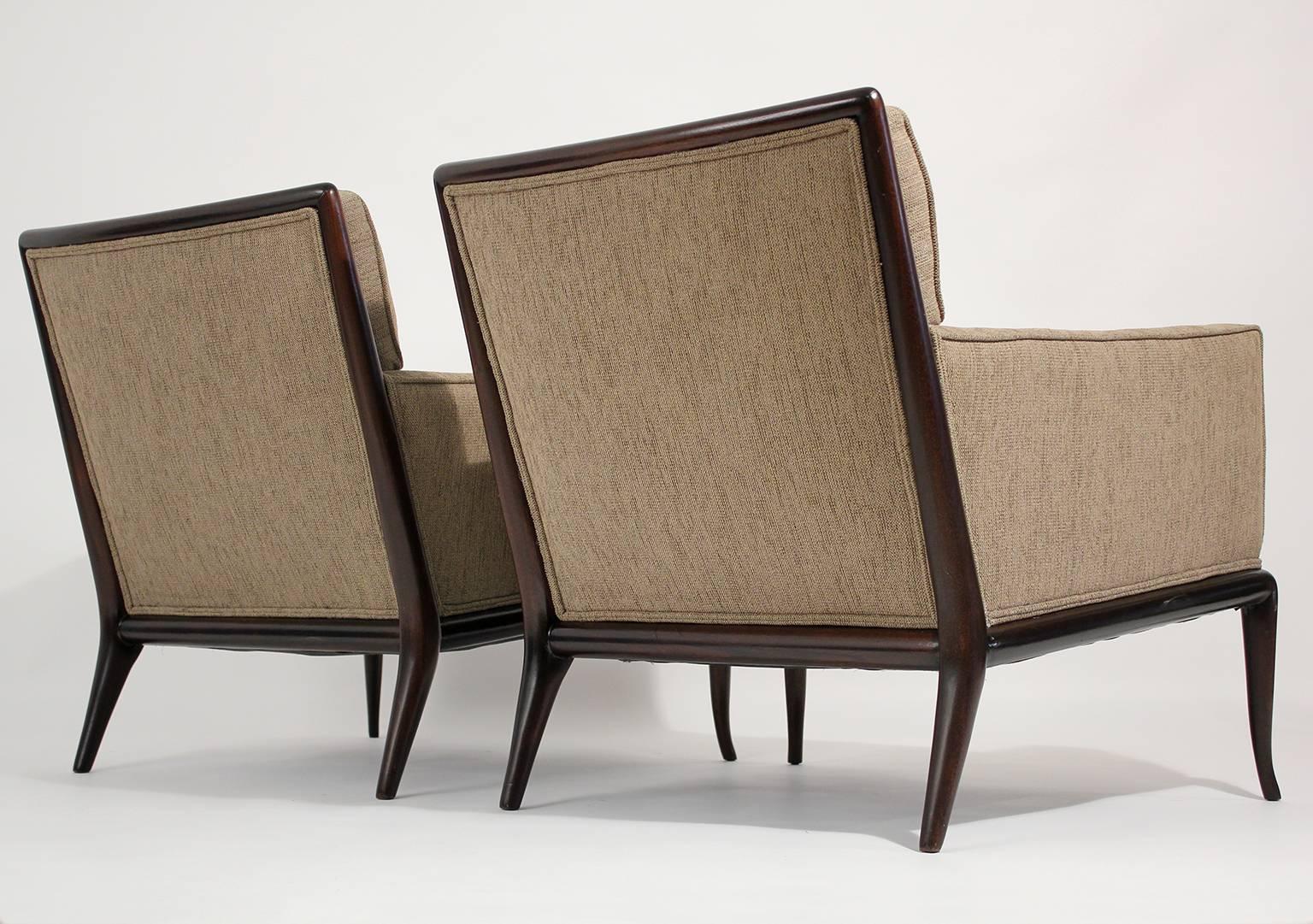 T.H. Robsjohn-Gibbings Lounge Chairs In Excellent Condition In San Diego, CA