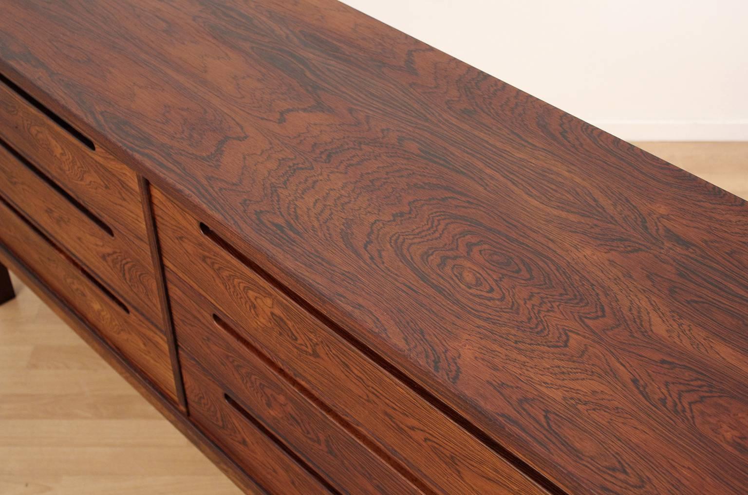 Mid-Century Modern Stunning Danish Modern Rosewood Dresser by Nils Jonsson for HJN Mobler