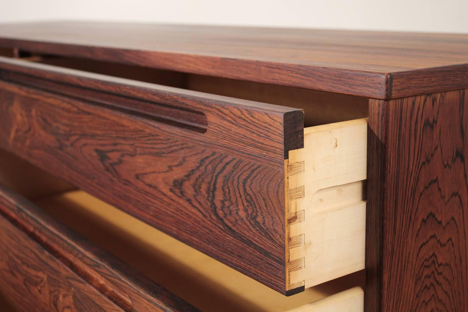 20th Century Stunning Danish Modern Rosewood Dresser by Nils Jonsson for HJN Mobler