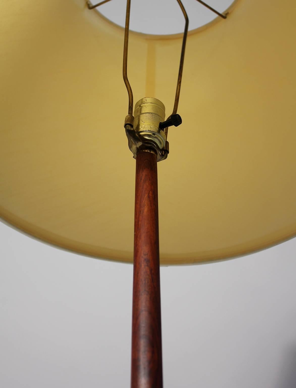 20th Century Pair of Rosewood Floor Lamps, Sweden